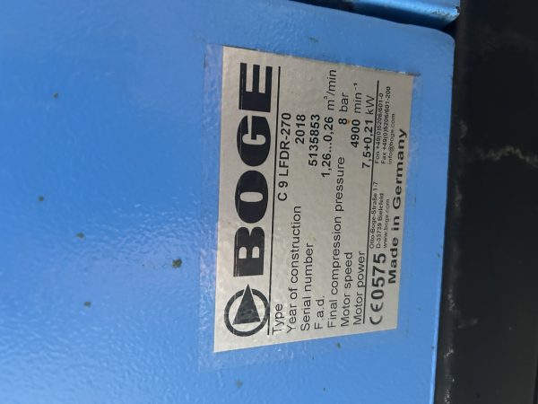 Boge C9 LFDR Variable Speed Motor - Image 2